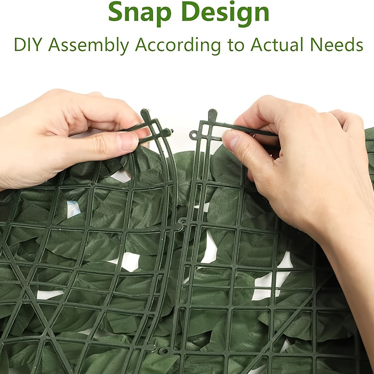 Artificial Ivy Fence Panel with Sunflowers Outdoor Privacy Screen UV-Resistant Plastic Vine