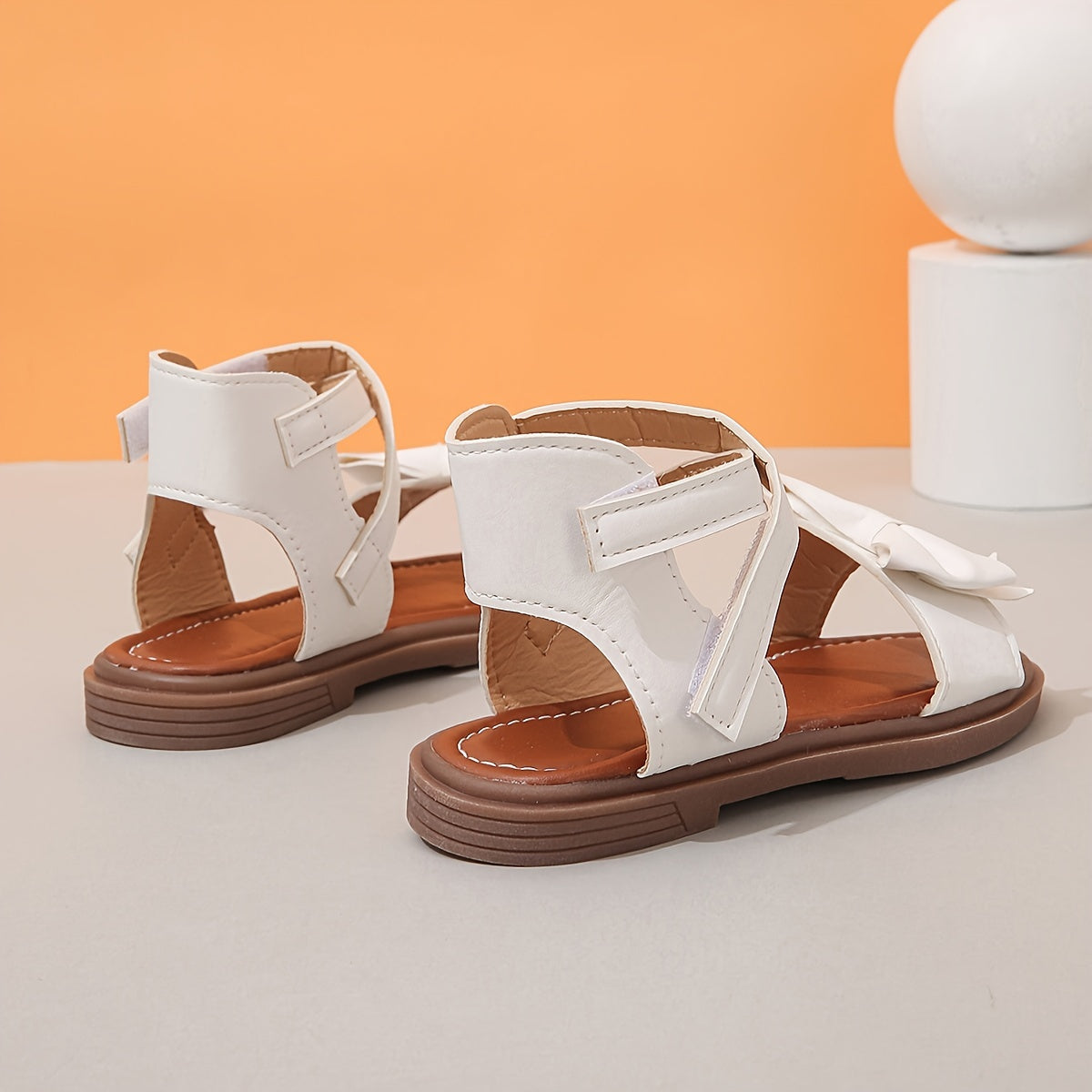 Girls' Open Toe Bowknot Sandals Lightweight Breathable Summer Fall Indoor Outdoor