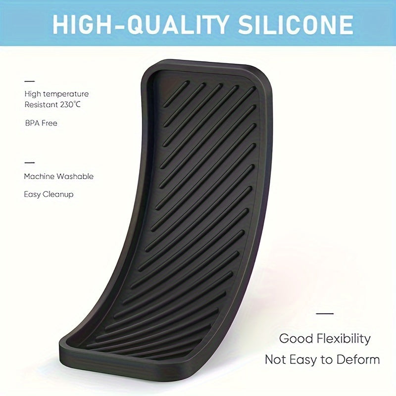Bandeja de almacenamiento de silicona para baño y cocina organizador multifunción