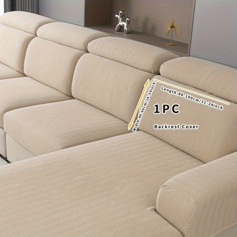 All-Season Solid Color Sofa Cover for Pets and Scratches Protection