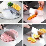 Stainless Steel Kitchen Cutting Board Set for Fruits Vegetables Meat Bread Durable Easy to Clean