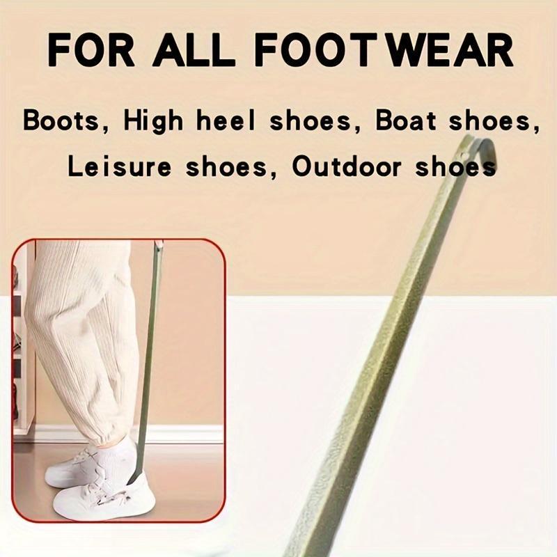 Unisex Stainless Steel Extra-Long Shoe Horn Durable Easy Slip-On