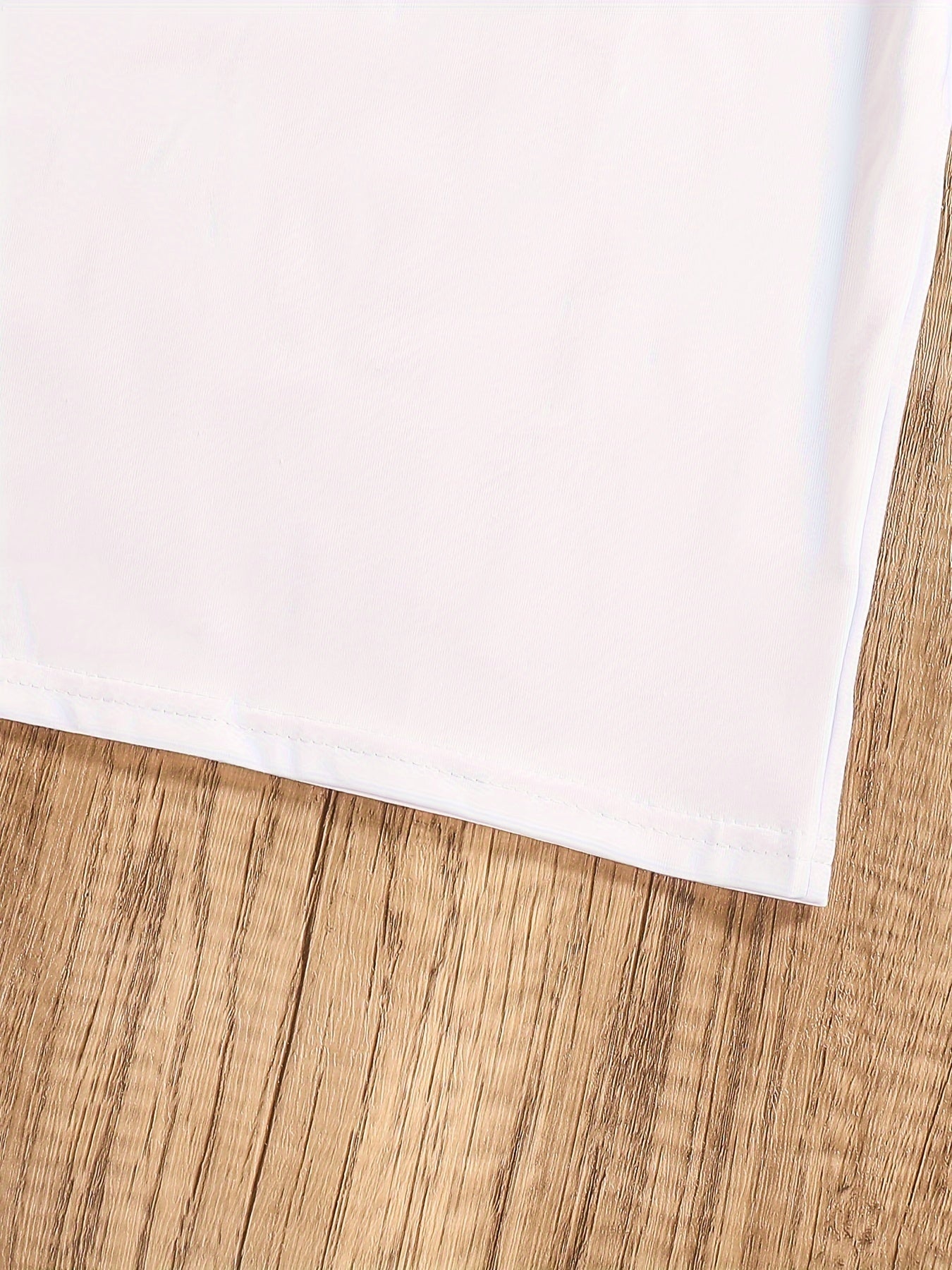 Girls' Star Print Knit T-Shirt with Crew Neck Short Sleeves for Spring Summer