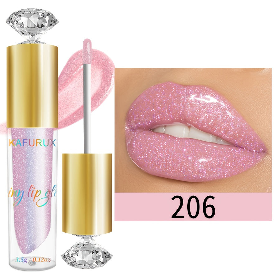 Women's Waterproof Lip Glaze Non-Sticky Pearlescent Shine Vibrant Colors
