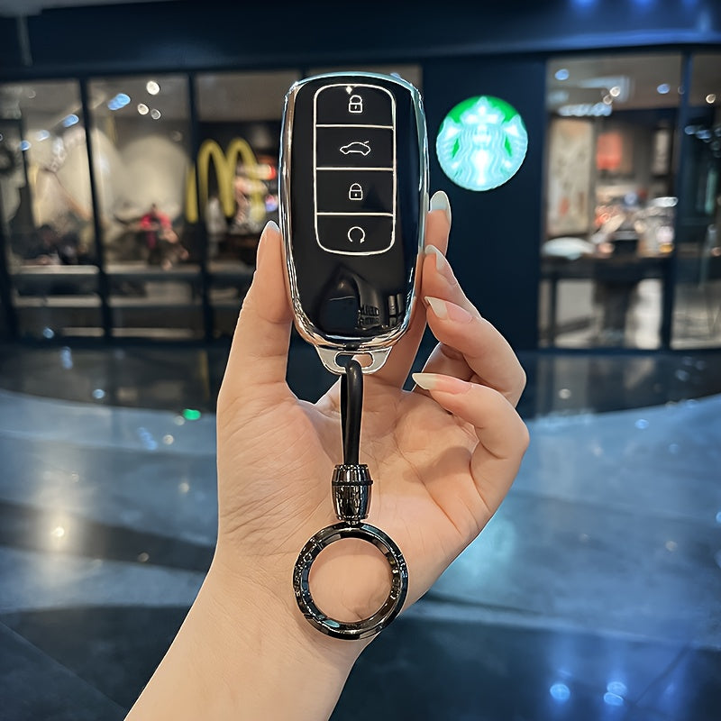 Universal TPU Car Key Cover Scratch-Resistant Stylish Protective Shell