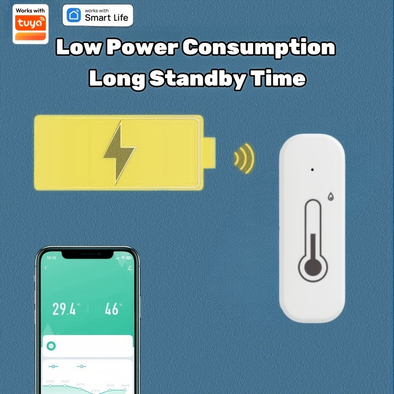 Ambient Tracker: Умный датчик для температуры и влажности, с легкой установкой, Wi-Fi подключением, голосовым управлением и высокой точностью для домашнего комфорта.
