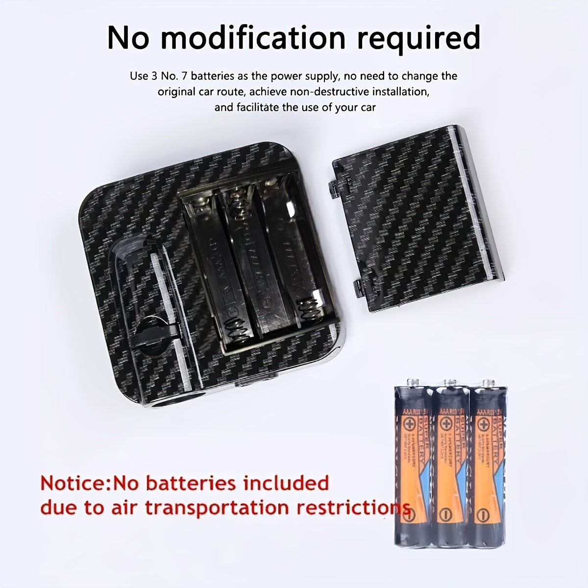 Wireless Car Door Projector LED Night Light Battery Powered No Wiring Set of 2 or 4