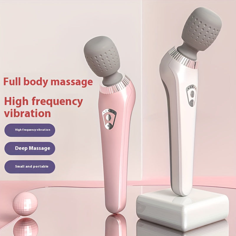 Portable Handheld Massager with USB Rechargeable Battery and Deep Tissue Vibration