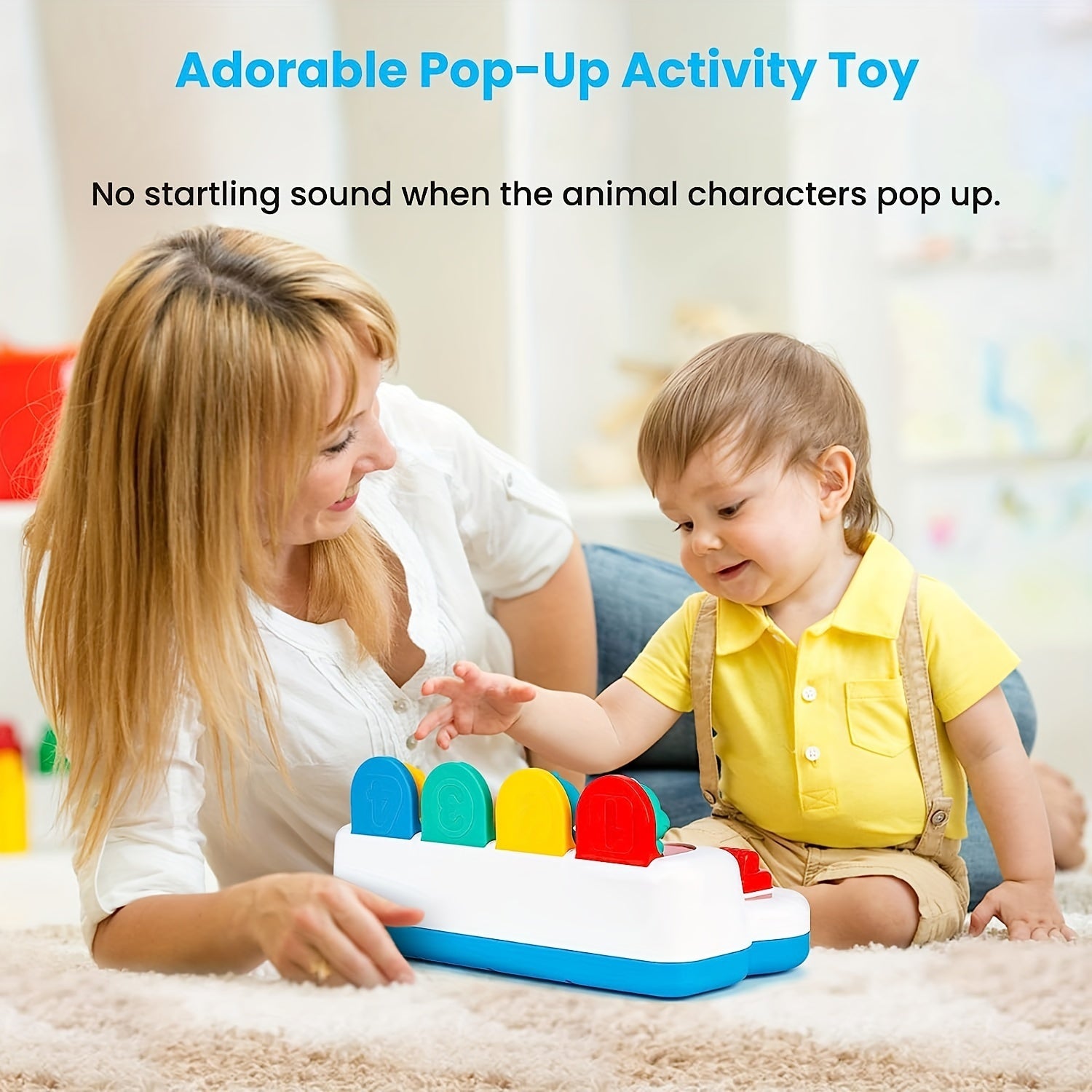 Interactive Baby Sensory Toy with Animal Characters for Learning and Development