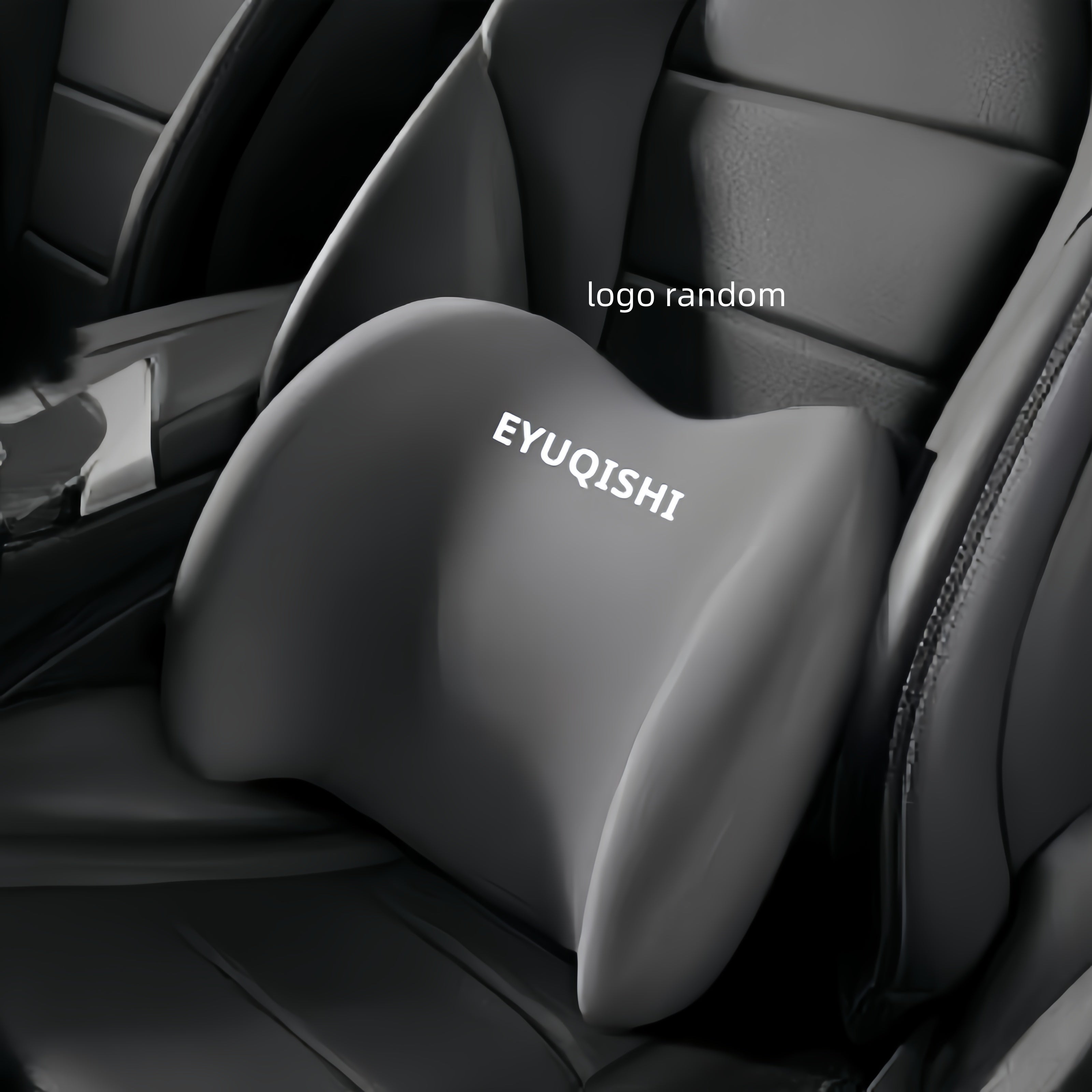 Memory Foam Car Headrest and Lumbar Support Pillow Breathable Synthetic Fiber