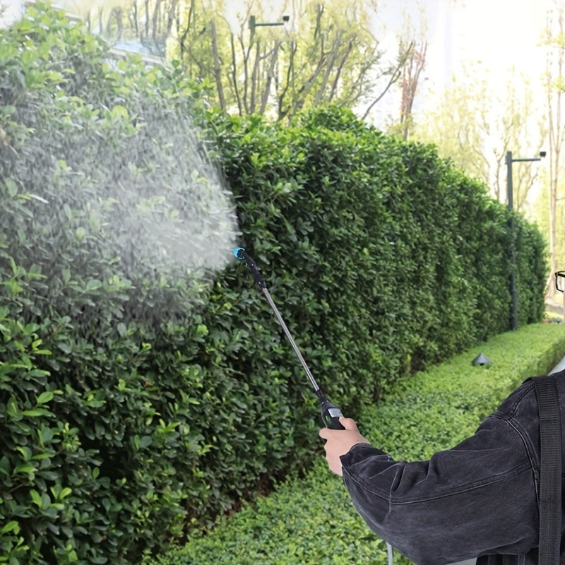 Electric Watering Can 5L Rechargeable USB Blue Plastic Adjustable Nozzle