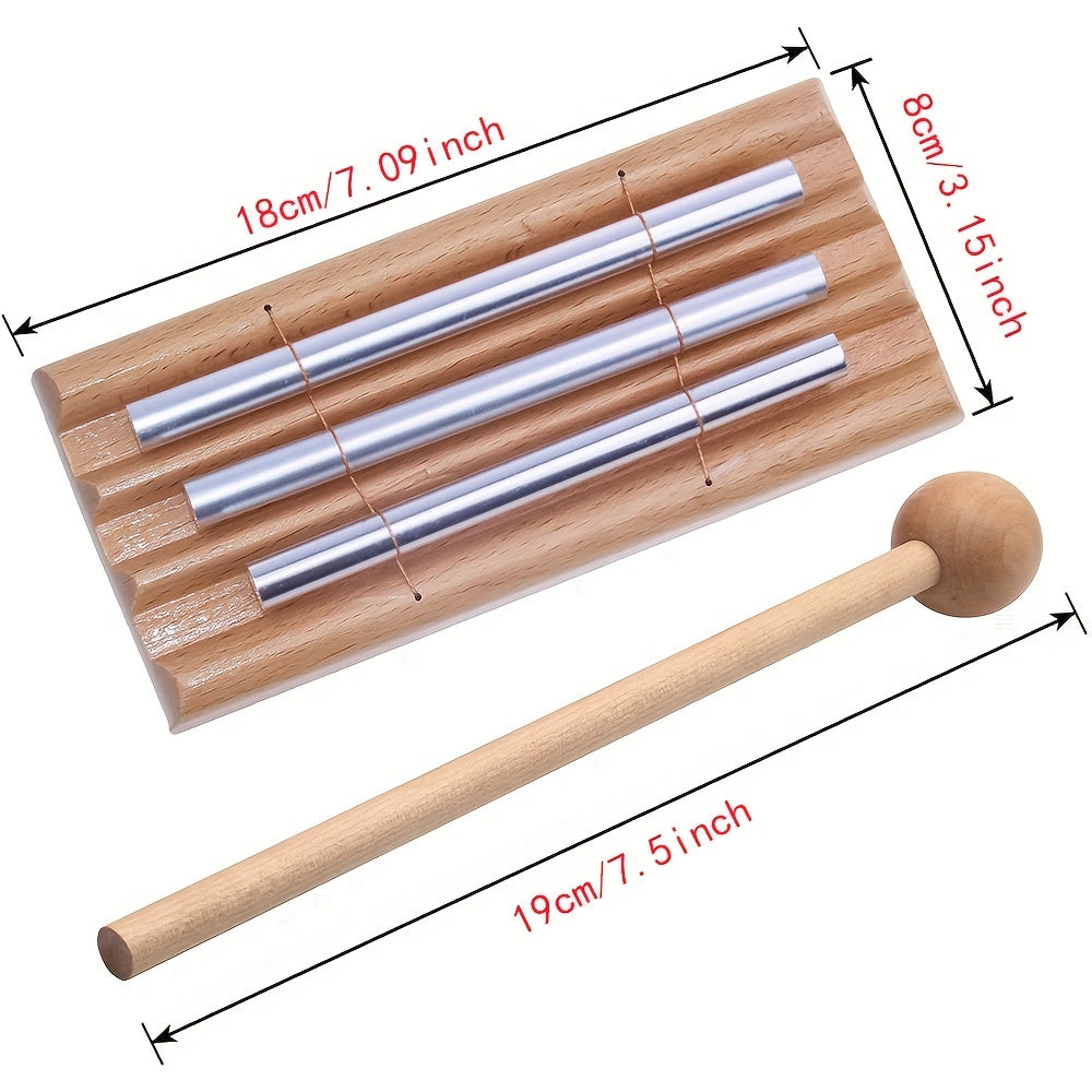 Wood Meditation Chimes for Mindfulness Yoga Prayer and Music Education Turmeric