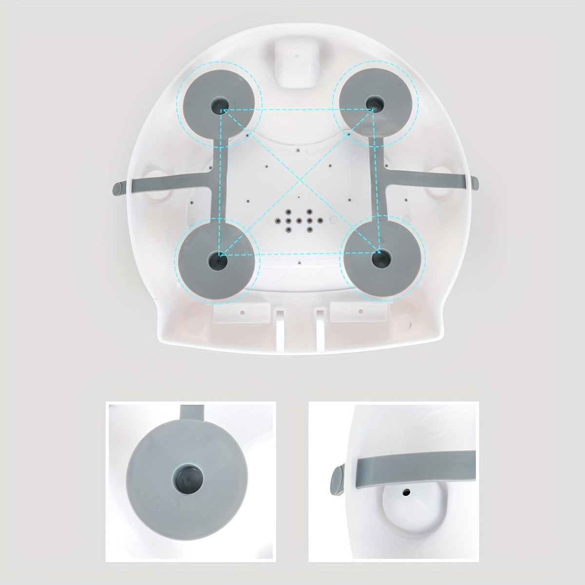 Kids Bath Seat Folding Chair Multicolored Plastic Non-Tip for Safety