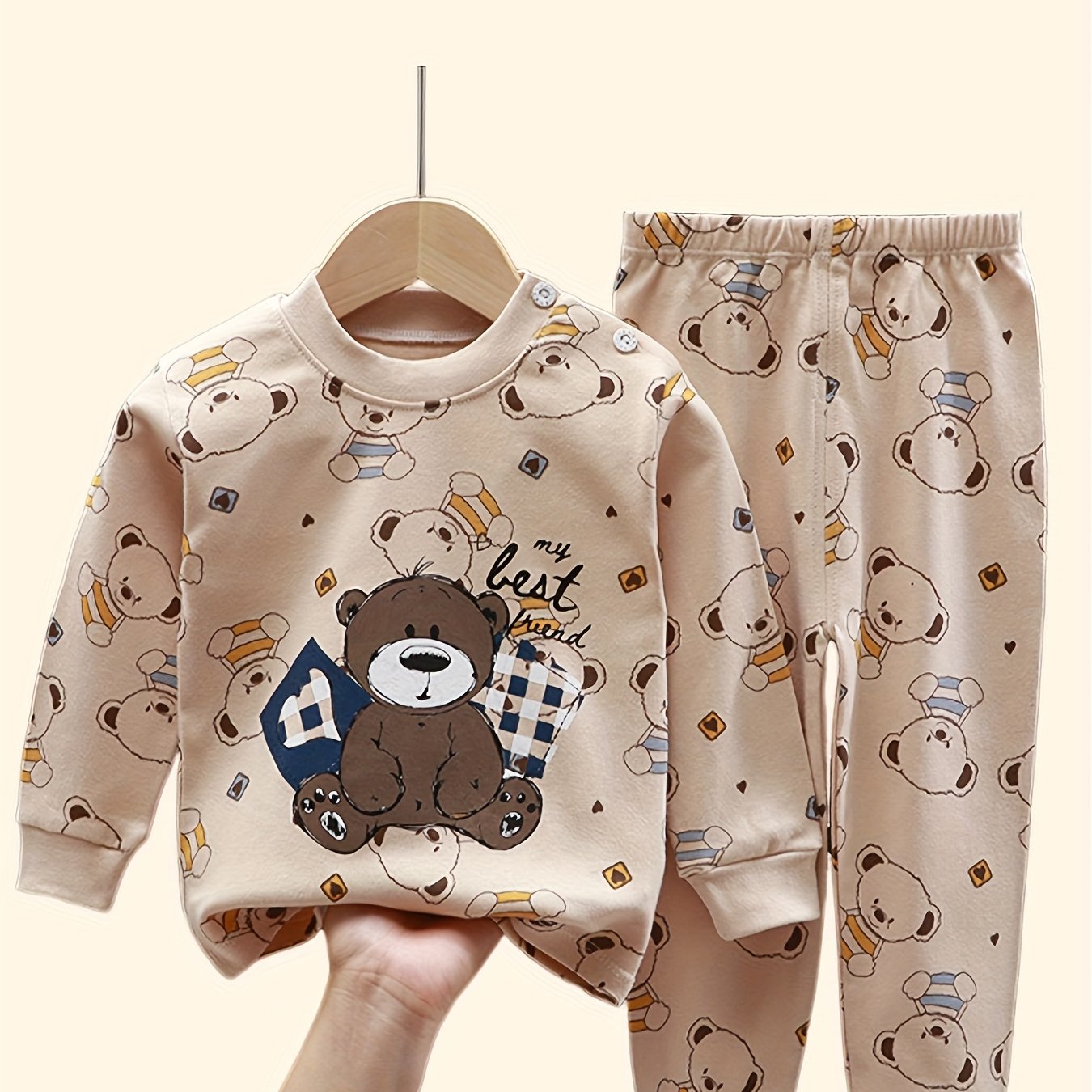 Children's Cotton Autumn Clothing Set for Kids Over 3 Years Long Sleeve Top and Pants
