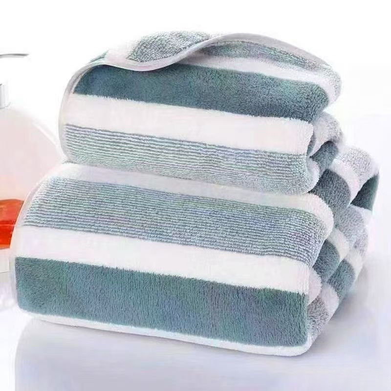 2024 Face Towels Set Soft Absorbent Lint-Free Bath Towels with Wide Border