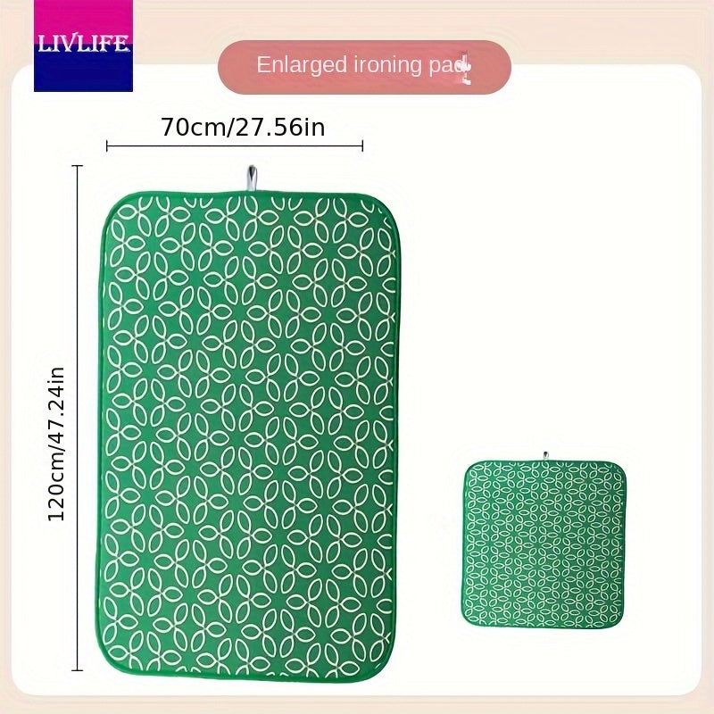 Alfombrilla de planchar plegable impermeable con aislamiento térmico para ropa de cama y ropa