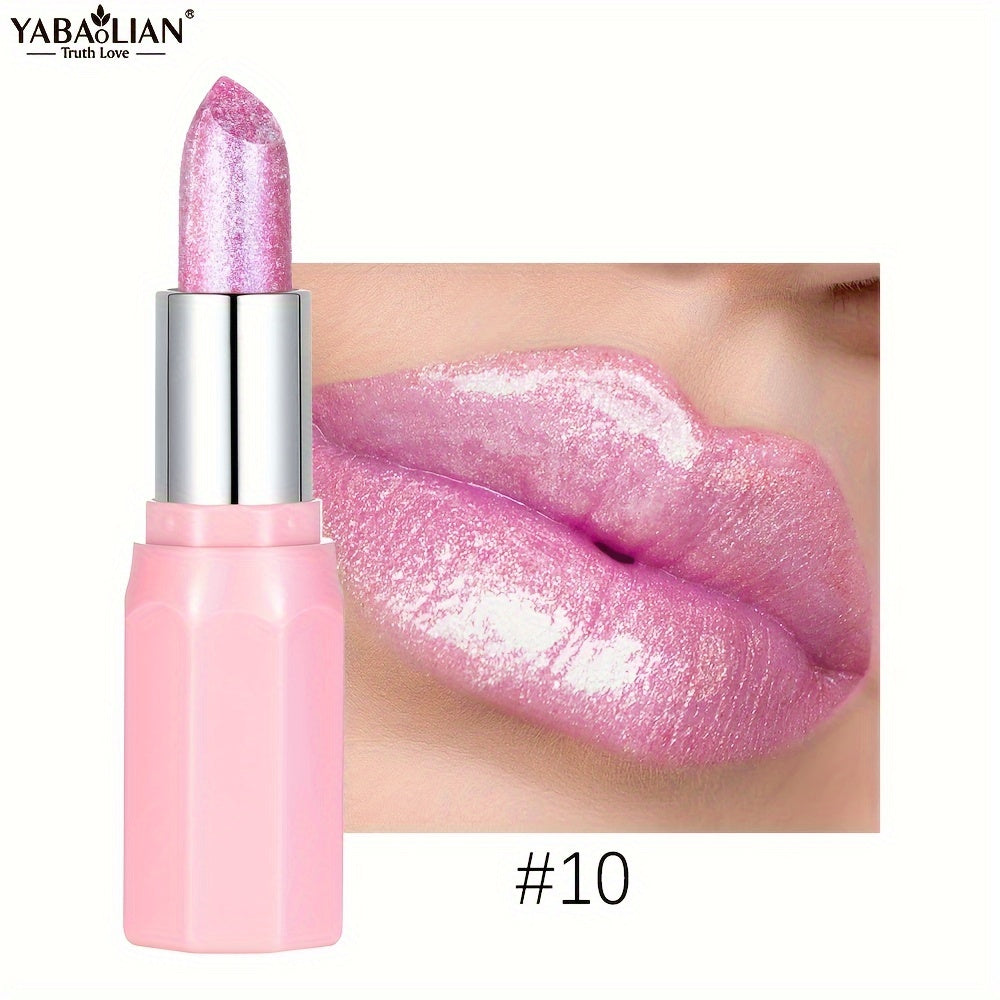 Блестящая шиммерная помада для губ, стойкая, водостойкая, оранжево-розовая, для вечеринок