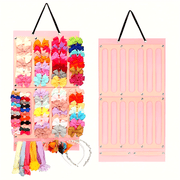 Girls Hair Accessory Organizer Extra-Large Felt Hanging Headband Storage