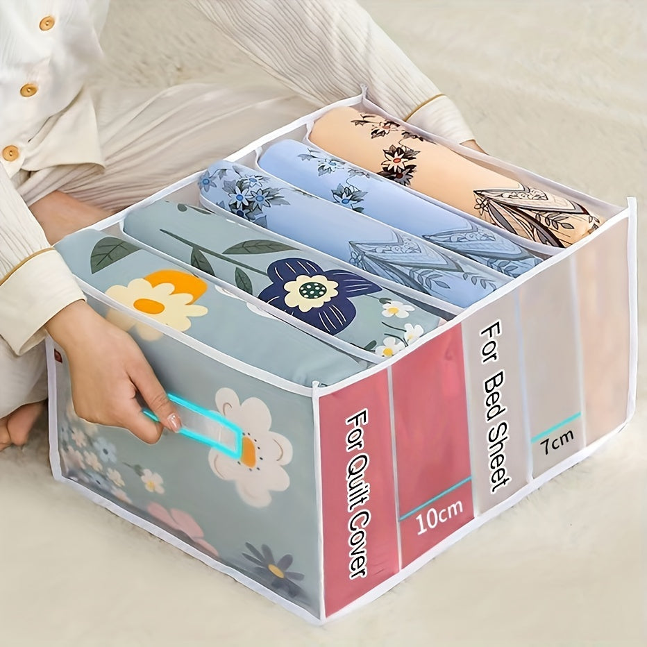 Caja de almacenamiento de ropa de malla plegable con tapa para organización de armario