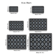 Kitchen Mat 1.1cm Thick Non-Slip Stain-Resistant Polyester Durable Rug