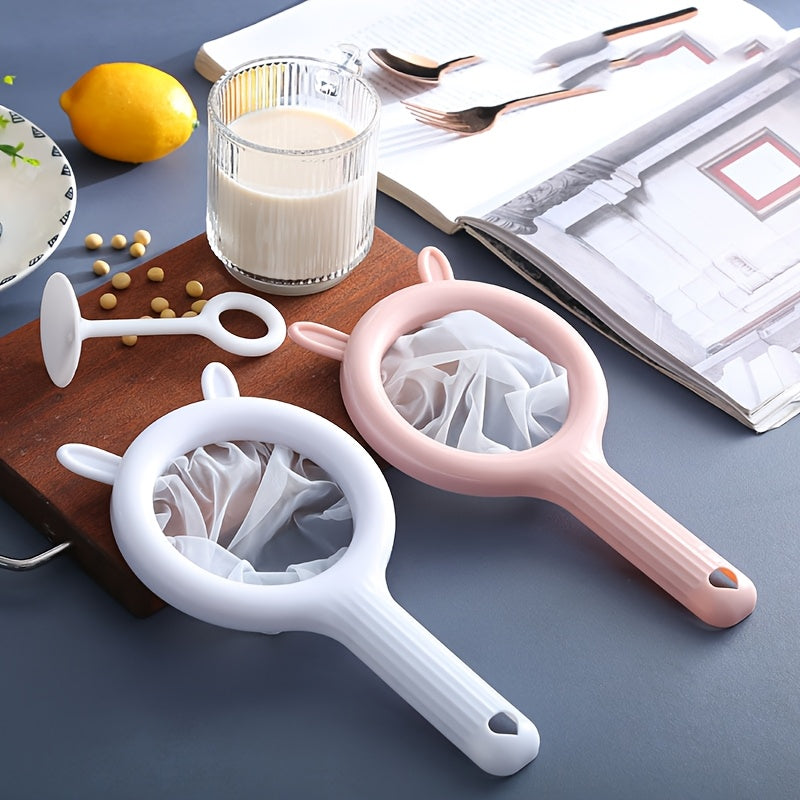 Yuqori sifatli nozik to'rli filtr - soya sutini, qahvani, yogurtni, sharbatni va sirka filtrlaydigan mustahkam plastik oshxona filtri - qulay quyish quvvati xususiyati