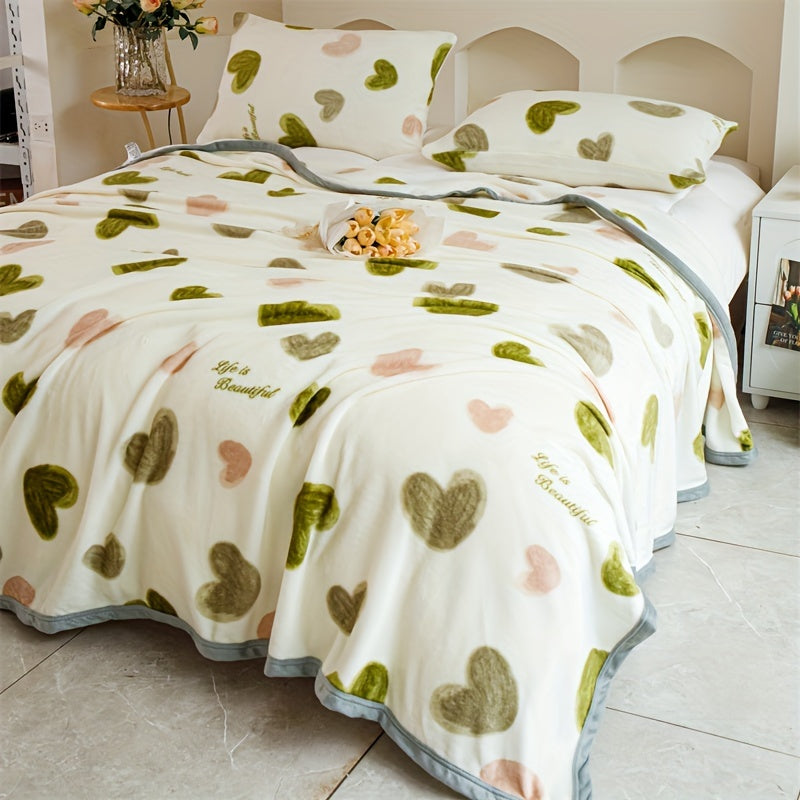 Black and White Floral Flannel Throw Blanket with Lace Embellishments All-Season Hypoallergenic Machine Washable