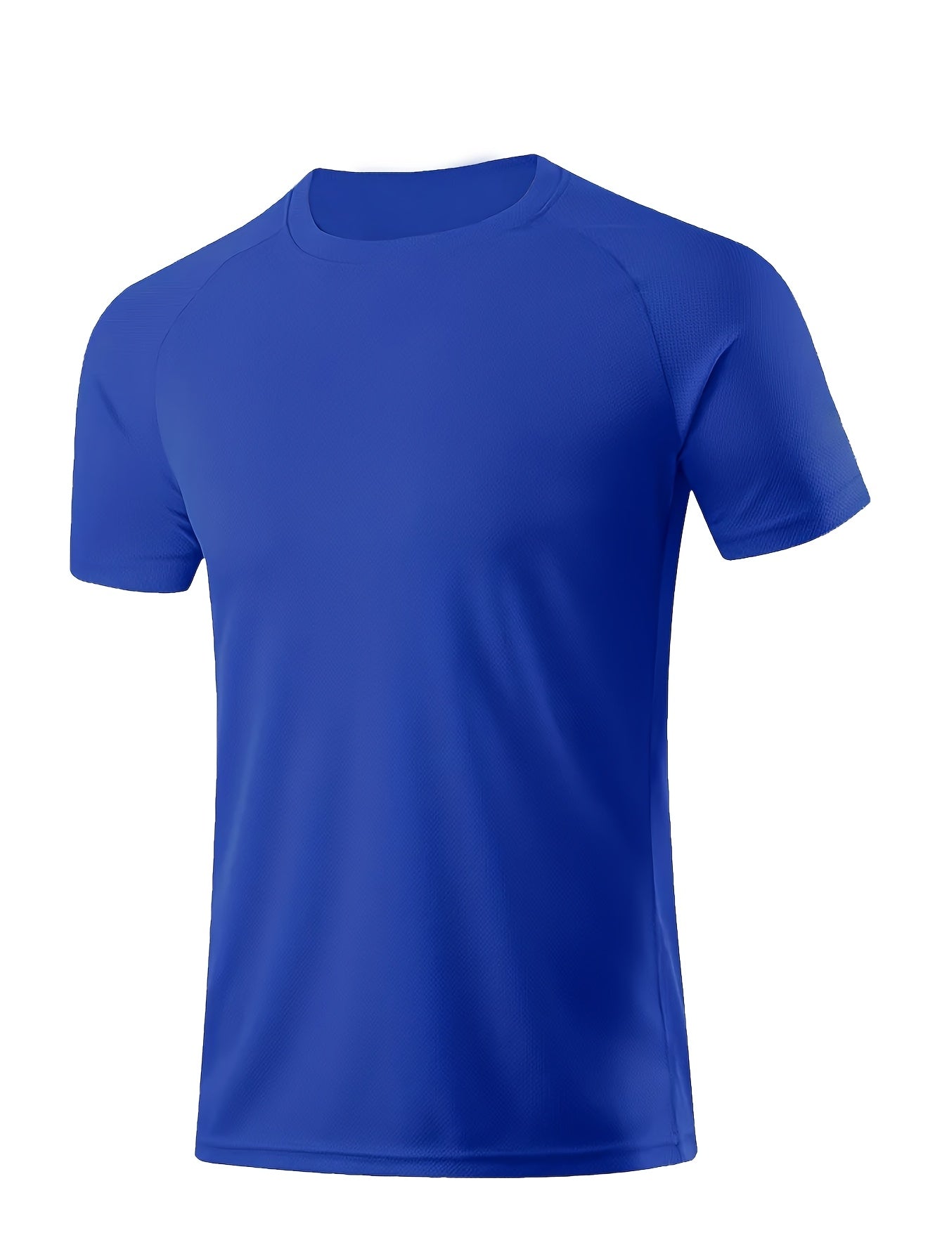 Men's Large Solid Polyester Short-Sleeve Sports T-Shirts Pack of 3 for Outdoor and Casual Wear