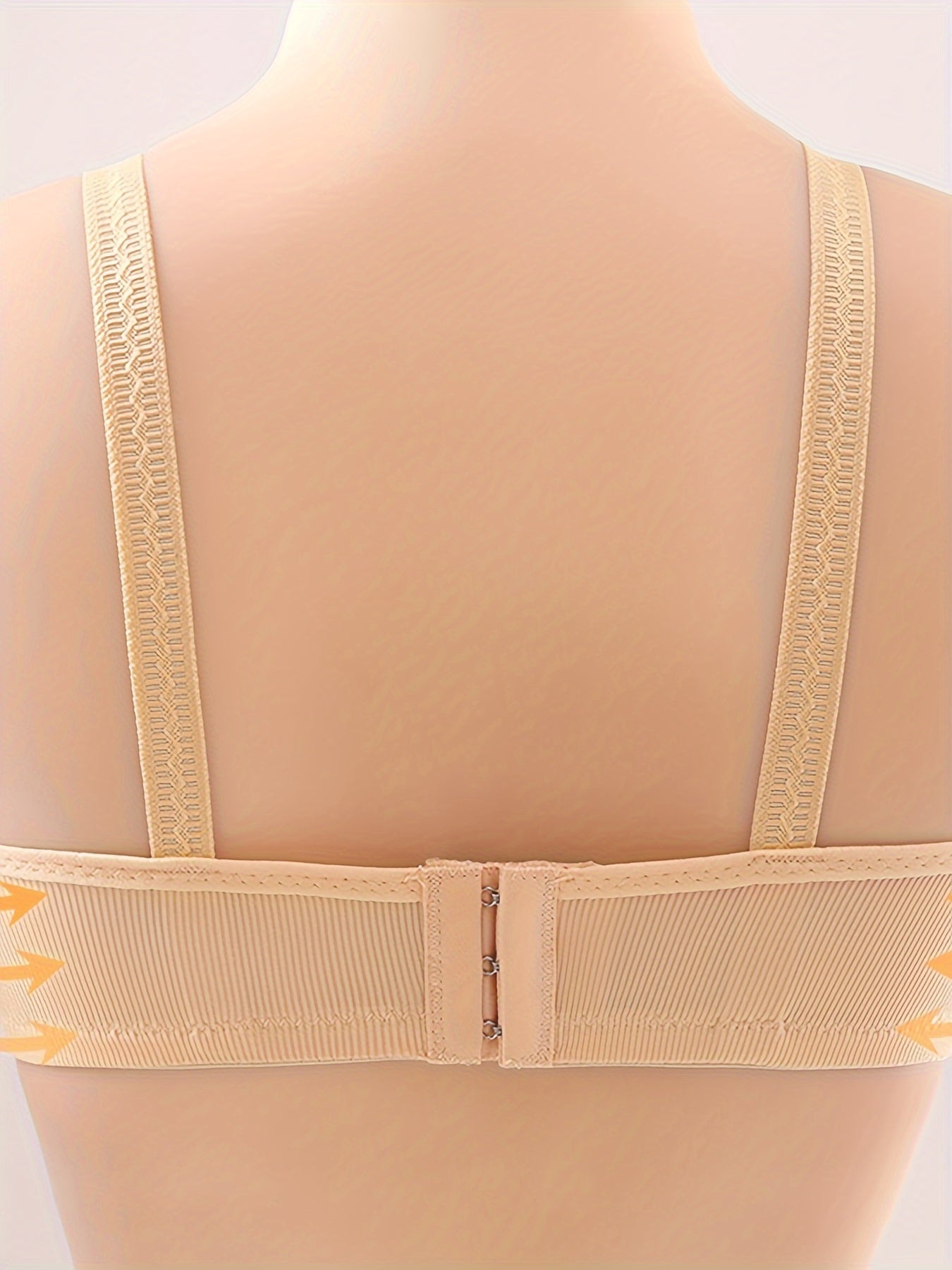 2 Pack Nursing Bras for Breastfeeding Soft Pink Beige Lace Adjustable Straps Front Closure