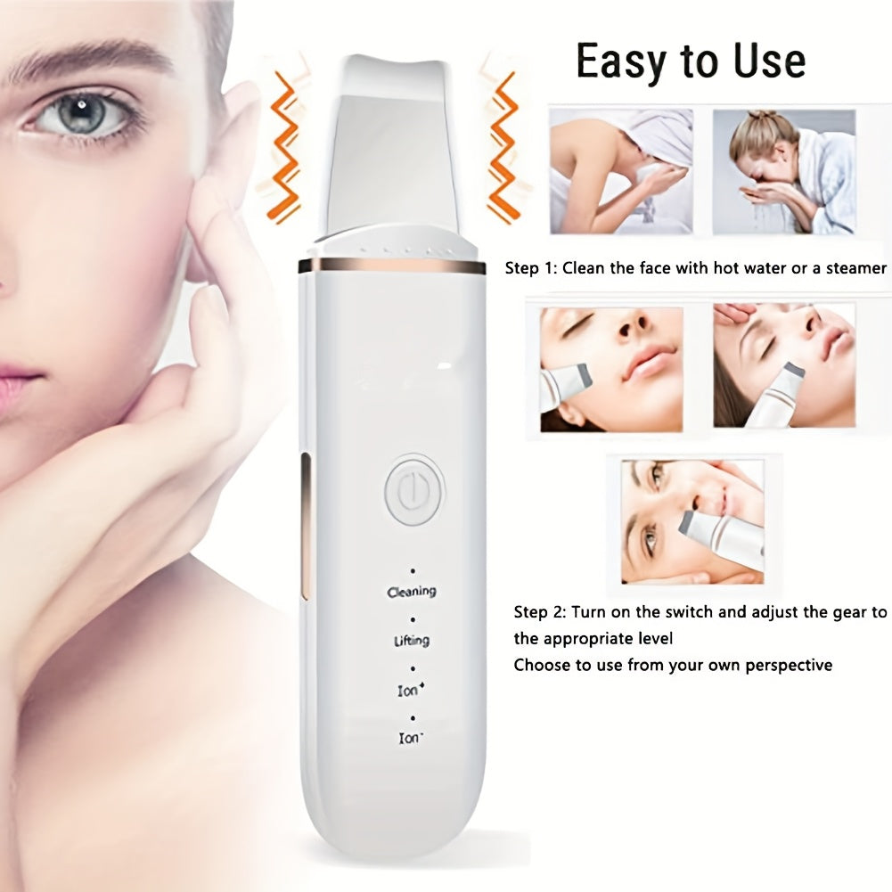 Dispositivo de limpieza facial con carga USB y pala ajustable de 4 velocidades