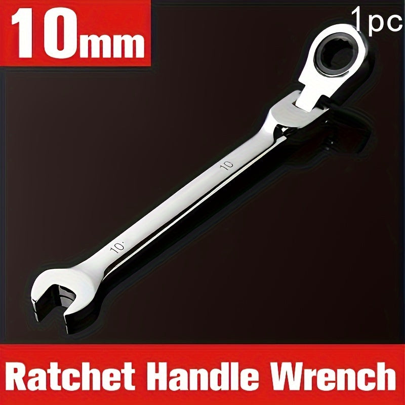 1/12 Pcs Ratchet Wrench Set Chrome Vanadium Steel Adjustable Head High Torque