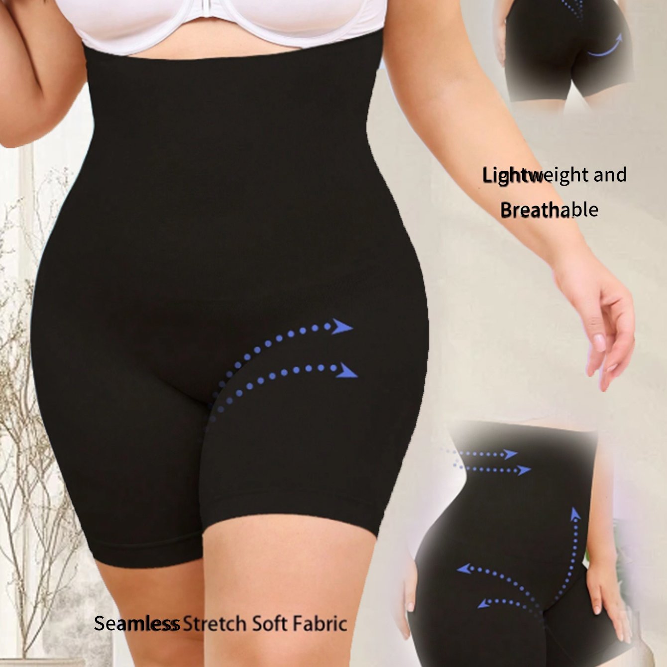 Ayollar uchun shovqinsiz nafas oladigan sport-shortlar, yoga va fitnes uchun