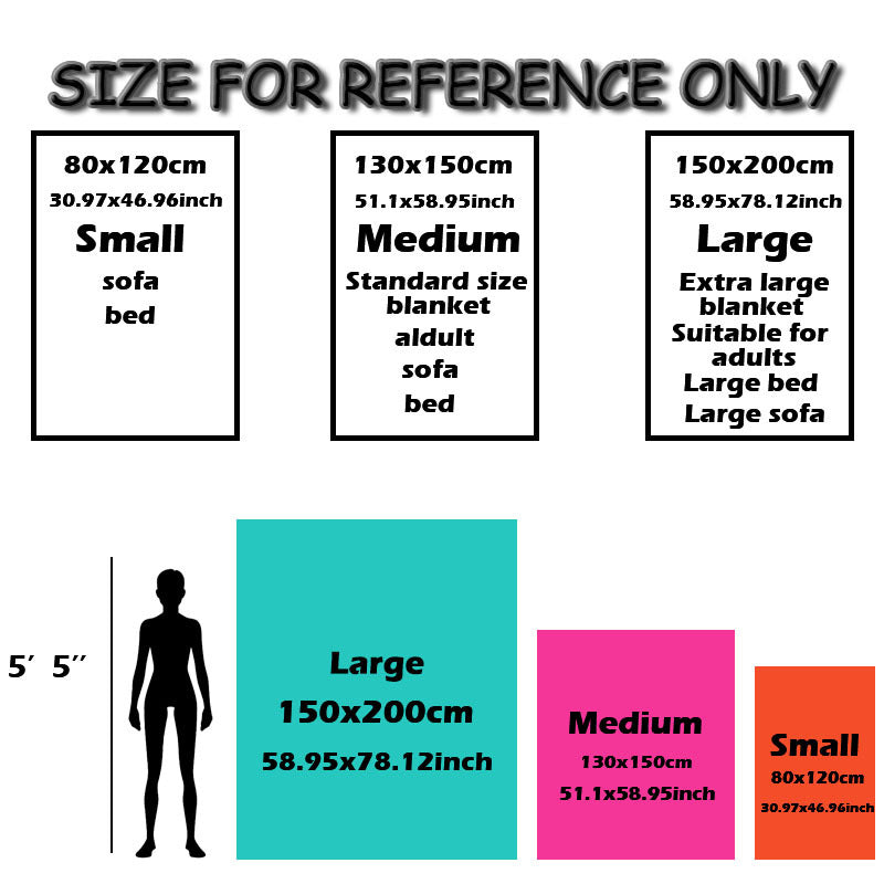 Kids Soft Flannel Fleece Blanket with Digital Print for All Seasons