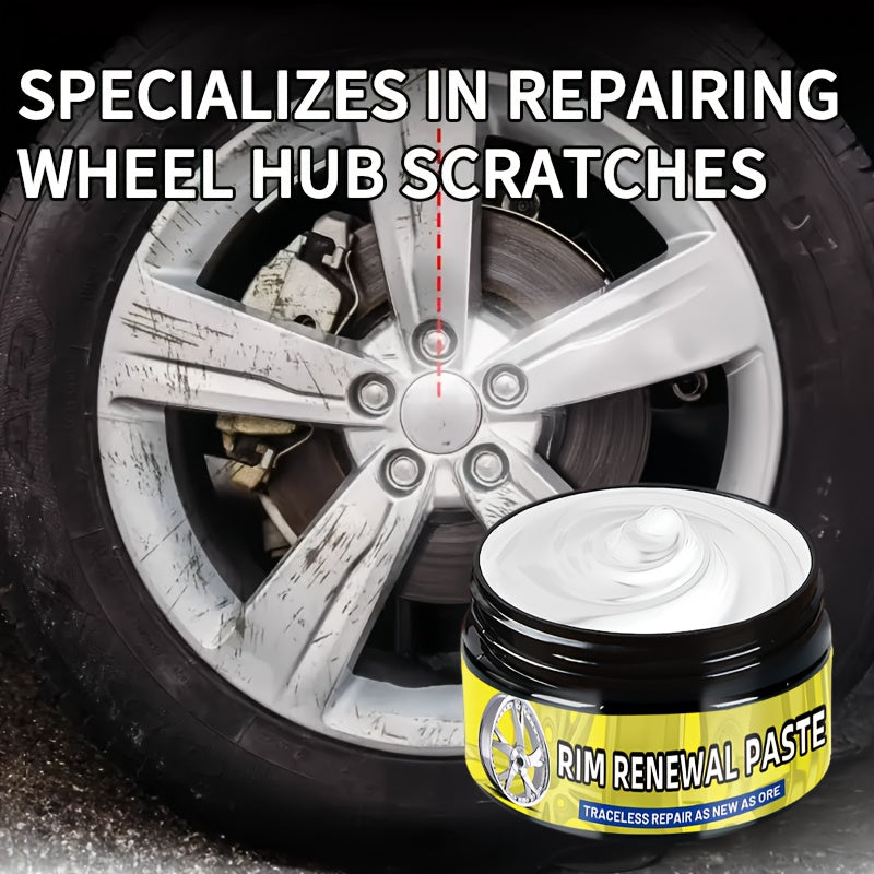 Kit de reparación de cubos de rueda de aleación universal, removedor de arañazos, crema pulidora