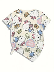 Plus Size Women's Cotton Graphic T-Shirt Short Sleeve Casual Top