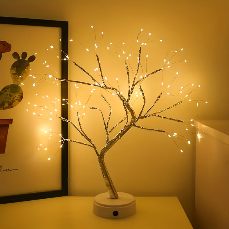 20 Inch LED Bonsai Tree Night Light with 108 Lights for Home Decor and Parties
