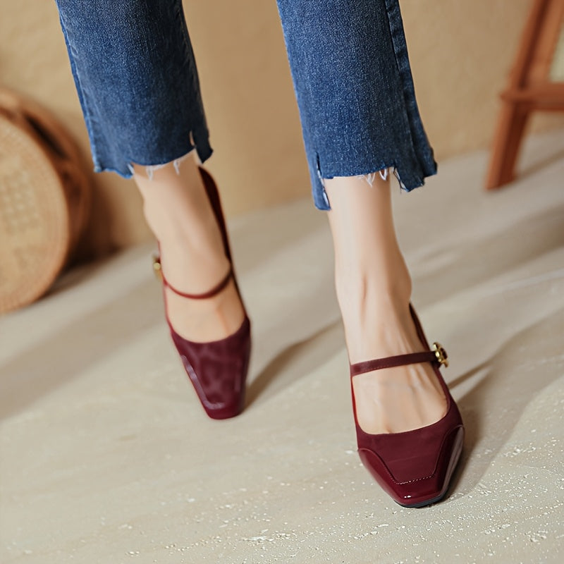 Women's Plus Size Leopard Print Pointed Toe Heeled Shoes with Ankle Strap