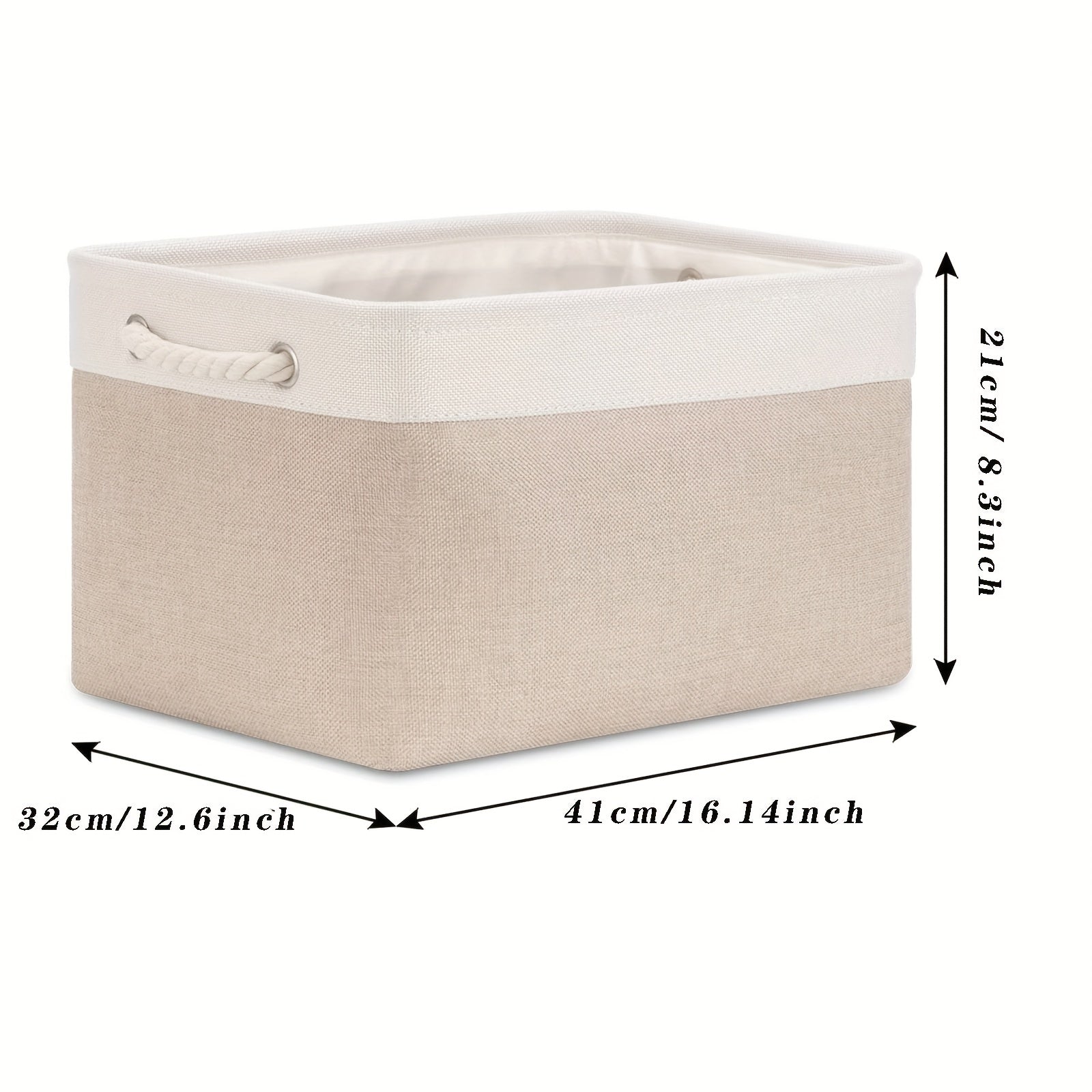 Juego de 3 cestas de almacenamiento plegables para organización de armario y almacenamiento de juguetes