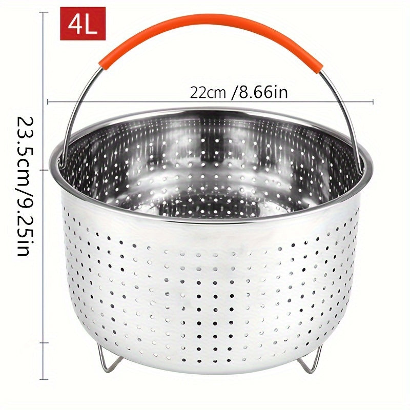 Cesta de vapor de acero inoxidable para olla a presión 1 cuarto sin electricidad