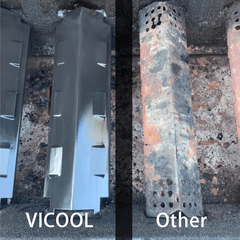 Universal Fit Ceramic Steel Grill Heat Shields for Outdoor BBQ and Griddle Cooking