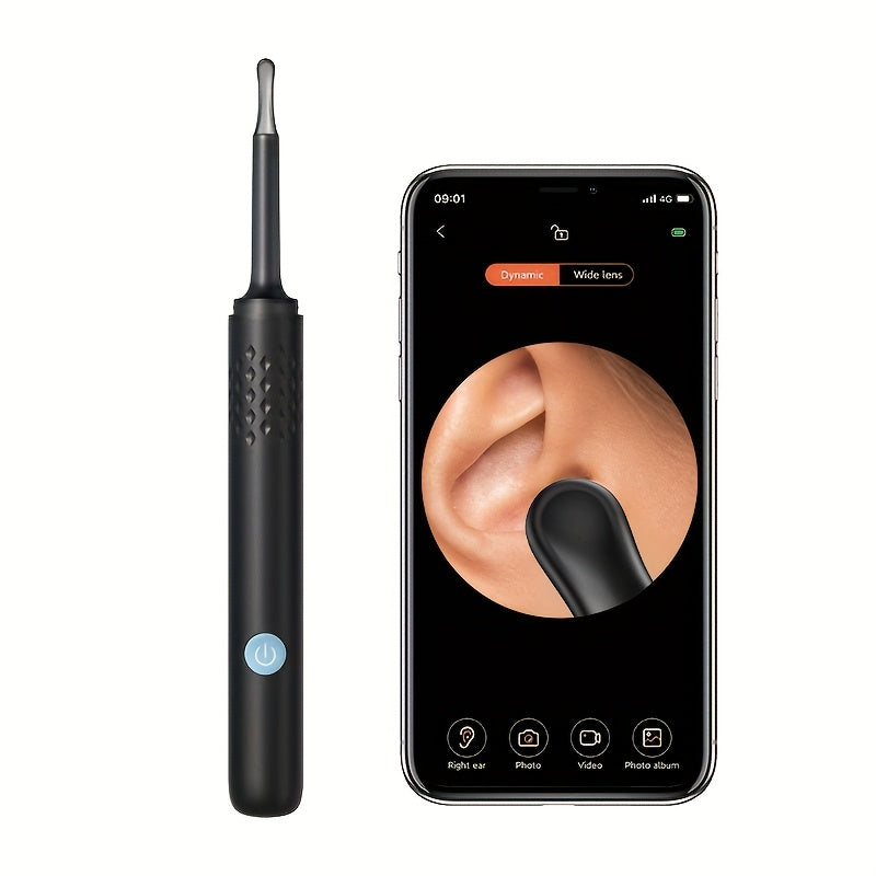 Rechargeable Ear Wax Remover with Camera and 7-Piece Ear Pick Set for Adults