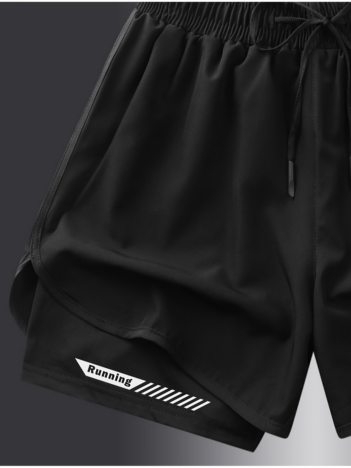 Erkaklar uchun tasodifiy shortlar, 2 ta to'plam, zamonaviy, nafas oladigan, engil, polyester/elastan aralashmasi, ozgina cho'ziluvchan, to'qilgan, 120g/㎡ va 170g/㎡, oddiy moslik.