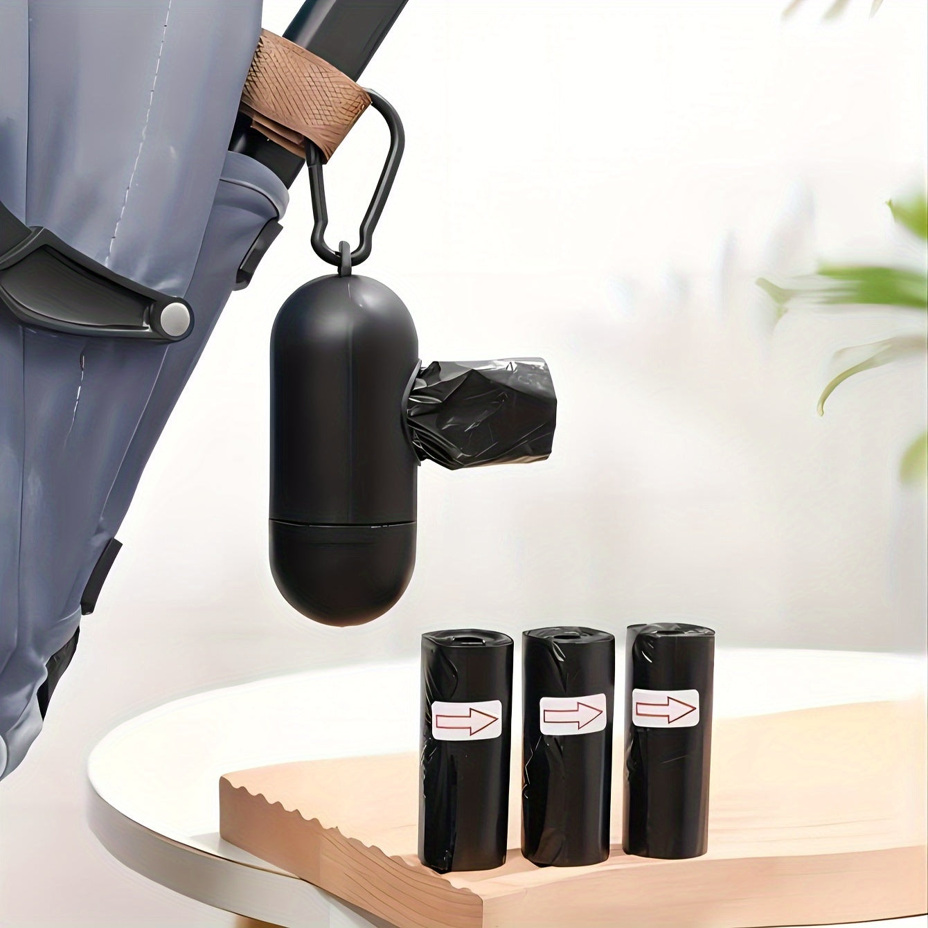 1 ta Portativ Aravachalar Axlat Sumkasi Kapsulasi va 3 ta Axlat Sumkasi to'plami.