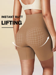 Seamless High Waist Body Shaping Shorts for Autumn and Winter with Hip Lifting and Warmth