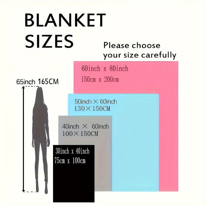 Blue Throw Blanket Cozy Soft Polyester for Daughter Gift from Mom