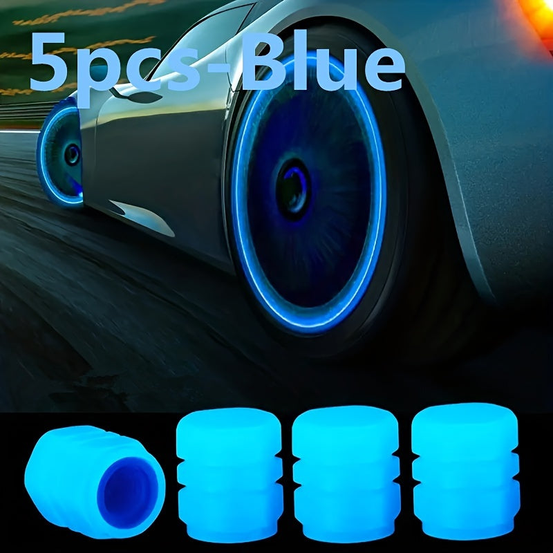 Bir nechta rangli mini fluorescent shinalar ventili uchun qopqog'lar, mototsikl, velosiped, avtomobil uchun to'plam