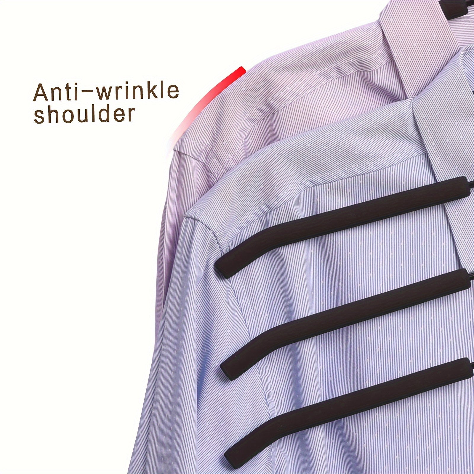 Detachable 5-Tier Clothing Hanger Space-Saving Metal Organizer for Wardrobe