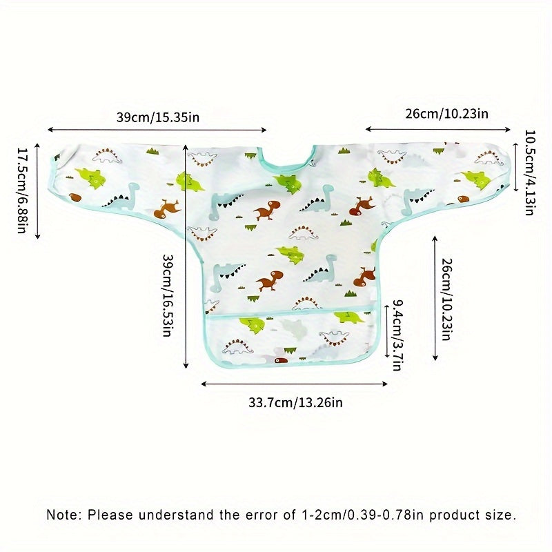 Водонепроницаемые реверсивные нагрудники с милыми дизайнами, идеально подходящие для приема пищи и игр осенью и зимой.