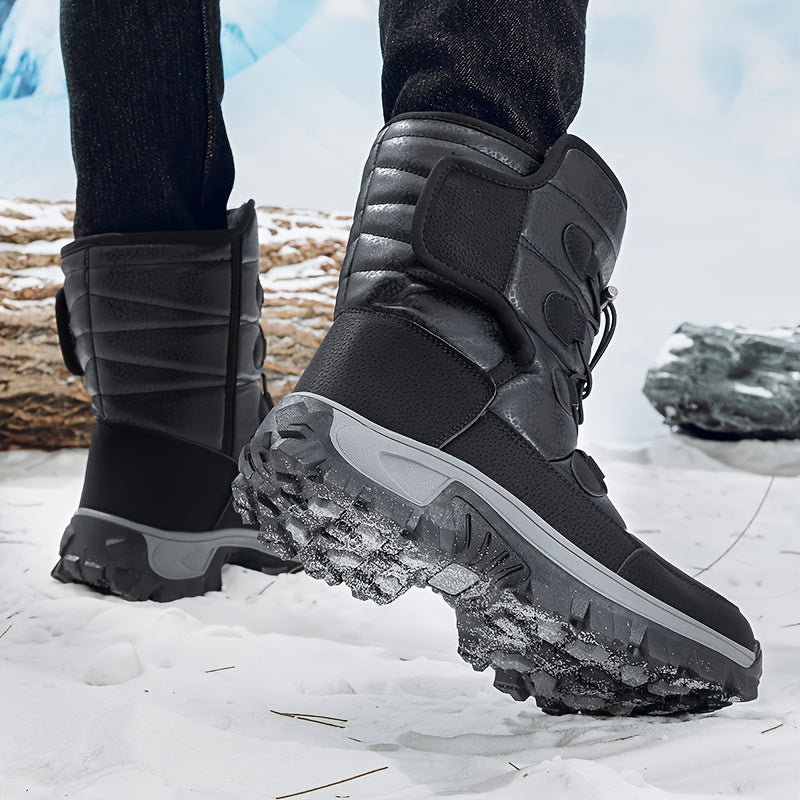 Women's Fleece-Lined Winter Tactical Boots, Waterproof, Thick Sole, Hiking