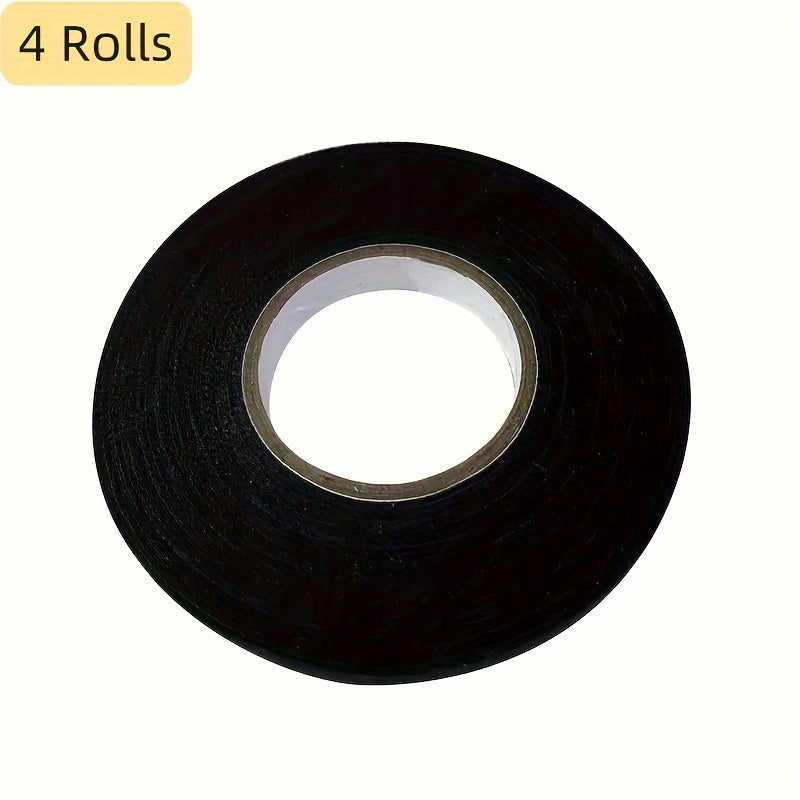 Black Fabric Adhesive Tape 15mm x 15m for Car Wiring Noise Reduction