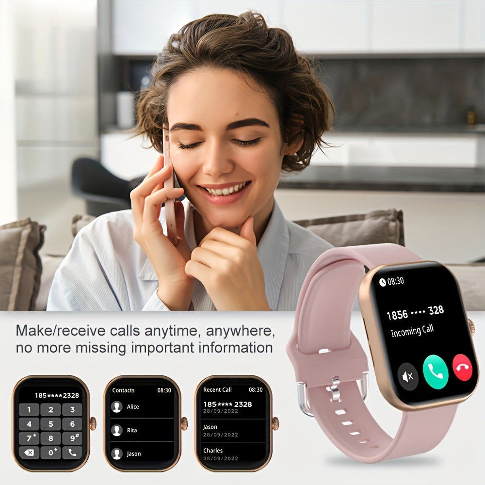 Reloj inteligente con asistente de voz, ejercitador de respiración, control de brillo, múltiples modos deportivos, pantalla de clima y linterna